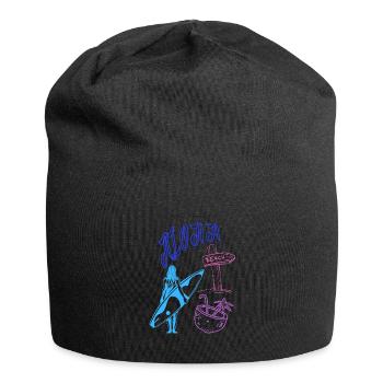 Tropischer Strandurlaub - Jersey-Beanie - Schwarz - Vorne