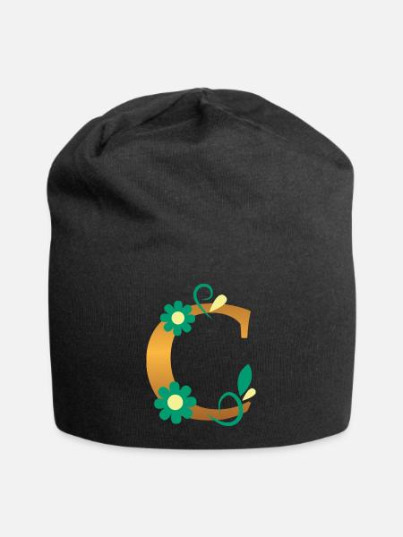 C - Jersey-Beanie - Schwarz