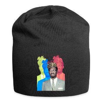 Patrice Lumumba - Jersey-Beanie - Schwarz - Vorne