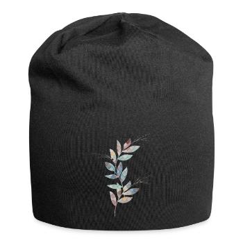 Kollorische Pflanze - Jersey-Beanie - Schwarz - Vorne