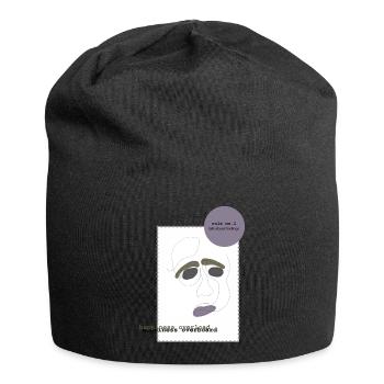 Parler de ses sentiments 1 - Bonnet en jersey - noir - Devant