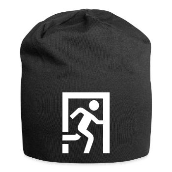 119700810_174724670_eksit - Jersey-Beanie - Schwarz - Vorne