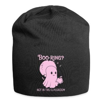 Funny Teacher Skeleton Halloween Classroom - Jersey Beanie - black - Front