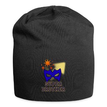 Super-Bruder - Jersey-Beanie - Schwarz - Vorne