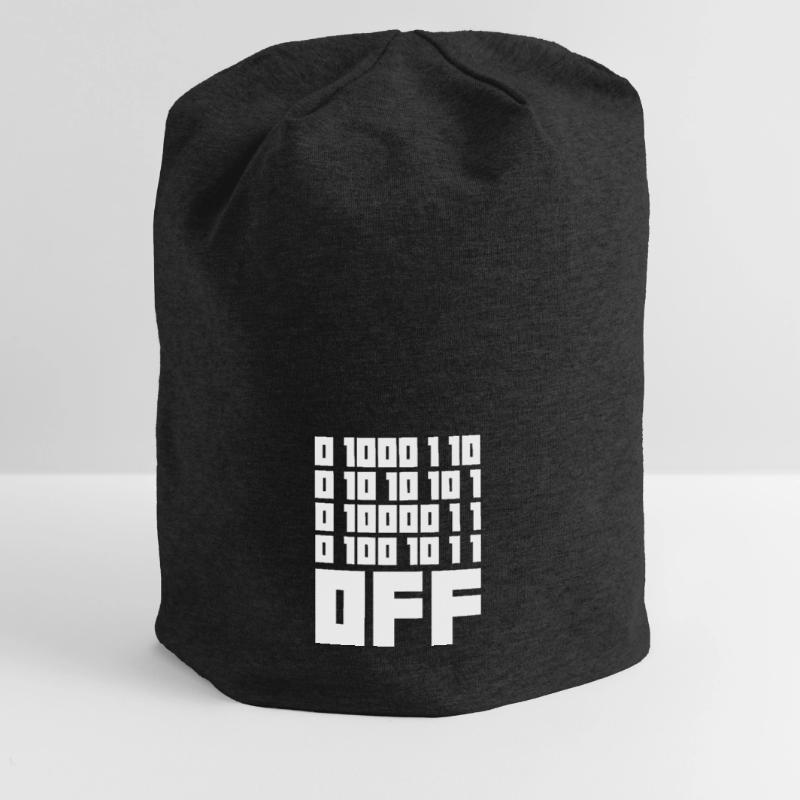 Binary Code F**k OFF – Humour Nerd & Geek Code Bonnet en jersey