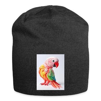 Perroquet de bonbons coloré - Bonnet en jersey - charbon - Devant
