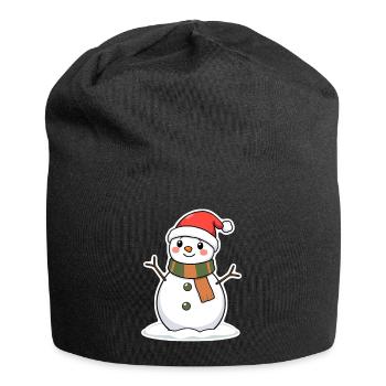 Snowman - Jersey Beanie - black - Front
