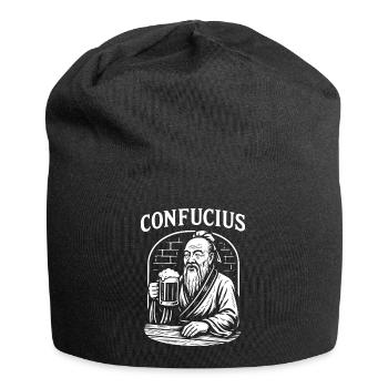 Confucius Toast gift - Jersey Beanie - black - Front