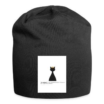 Gato Rey et son hypothèque - Bonnet en jersey - noir - Devant