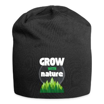 Grow With Nature - Jersey Beanie - black - Front