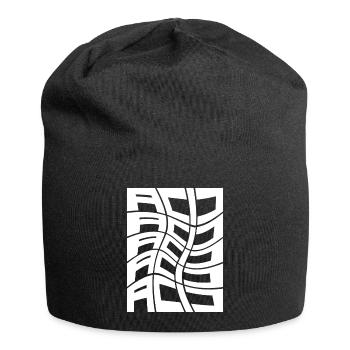 Acid Techno Musik - Jersey-Beanie - Schwarz - Vorne