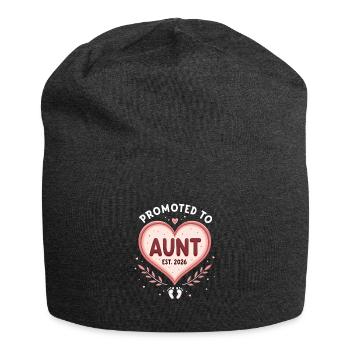 Tante 2026 Tante 2026 Befördert zu Tante 2026 - Jersey-Beanie - Anthrazit - Vorne