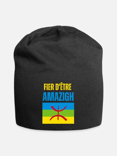 stolz, Amazigh zu sein - Jersey-Beanie - Schwarz