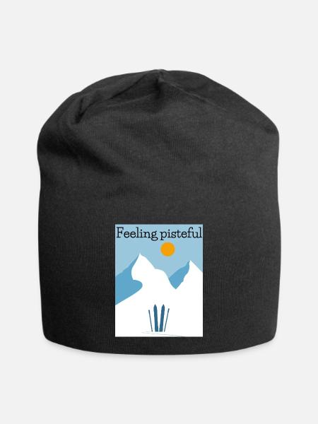 Sensation de ski alpin de piste - Bonnet en jersey - noir