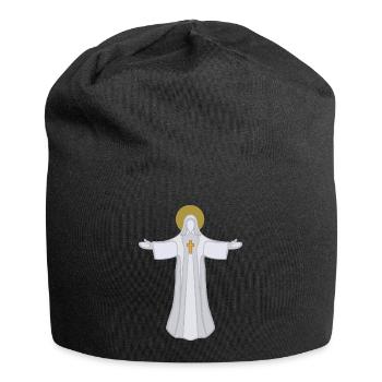 Saint Auréole Jésus à bras ouverts - Bonnet en jersey - noir - Devant