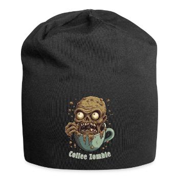 Coffee Monster - Caffeine Zombie - Morning Grouch - Jersey Beanie - black - Front