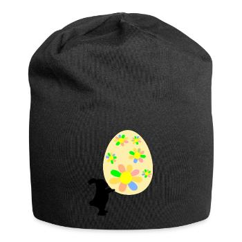 Cadeaux de Pâques de lapins de Pâques pour les lapins de Pâques - Bonnet en jersey - noir - Devant