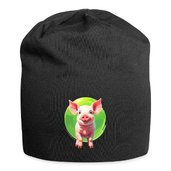 A piggy - Jersey Beanie - black - Front