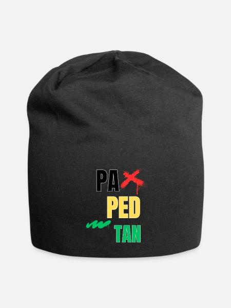 pa_ped_tan - Jersey Beanie - black