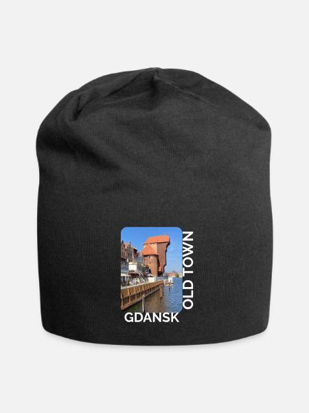 Gdansk Hafenidyll - Jersey-Beanie - Schwarz