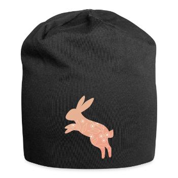 Easter Bunny Easter - Jersey Beanie - black - Front