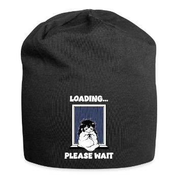 Regen lädt bitte warten Manga-Stimmung - Jersey-Beanie - Schwarz - Vorne