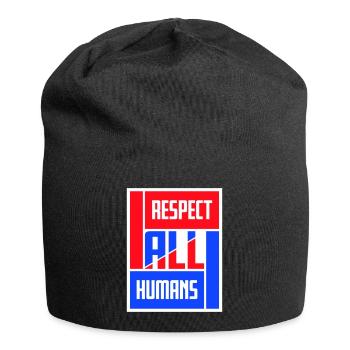 Déclaration du respect de tous les humains : l’humanité - Bonnet en jersey - noir - Devant