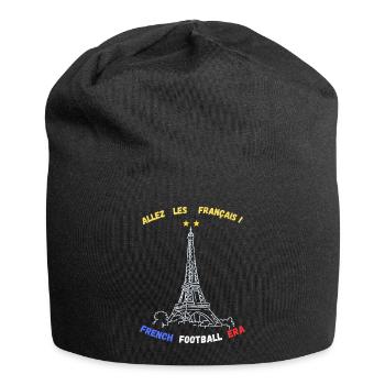 Allez les Français – French Football Era Style Vin - Bonnet en jersey - noir - Devant