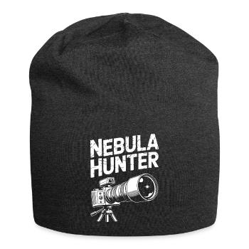 Nebula Hunter Telescope Art - Jersey Beanie - charcoal grey - Front