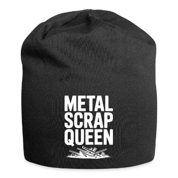 Metallschrottkönigin - Jersey-Beanie - Schwarz - Vorne