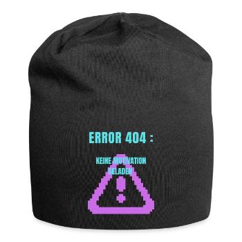 Error 404 Design  - Jersey-Beanie - Schwarz - Vorne