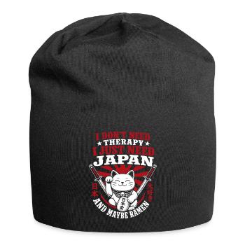 I Don't Need Therapy I Just Need Japan - Jersey-Beanie - Schwarz - Vorne