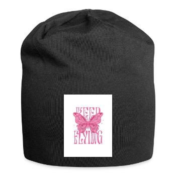 T-Shirt Girl Pink  - Bonnet en jersey - noir - Devant