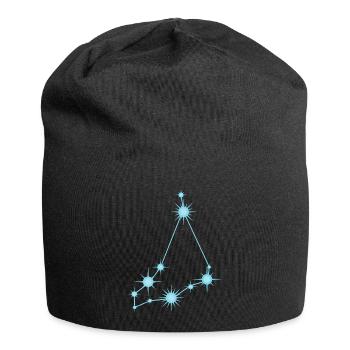 Constellation de l’Étoile du Capricorne Signe du zodiaque Bleu - Bonnet en jersey - noir - Devant