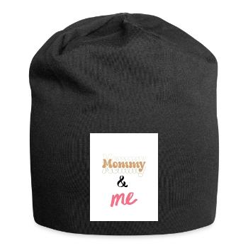 Mommy & Me Dupla de Lettrage Design - Bonnet en jersey - noir - Devant