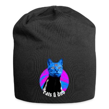 Cats & DnB Chat Stylé Drum And Bass Rave Outfit - Bonnet en jersey - noir - Devant
