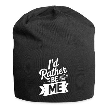 Je préfère être moi-même - Bonnet en jersey - noir - Devant