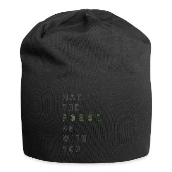 May the Forst be with you - (linksbündig) - Jersey-Beanie - Schwarz - Vorne