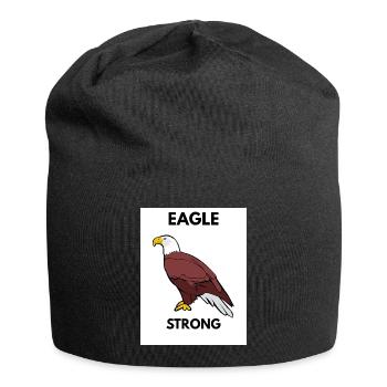 Eagle Strong Grafikthema - Jersey-Beanie - Schwarz - Vorne