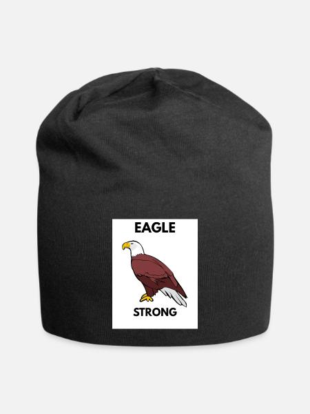 Eagle Strong Grafikthema - Jersey-Beanie - Schwarz