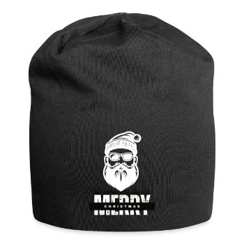 Merry Christmas Santa Claus Gift - Jersey Beanie - black - Front
