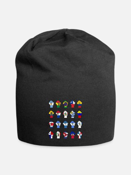 Lateinamerikanischer Widerstand - Jersey-Beanie - Schwarz