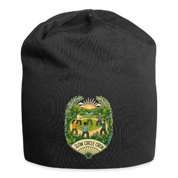 SLOW CIRCLE CREW Clouds - Jersey Beanie - black - Front