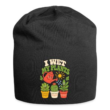 I water my plants - Jersey Beanie - black - Front