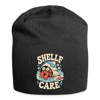 Shelf Care – Wellness Hermit Crab - Jersey Beanie - black - Front