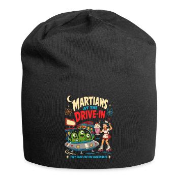 Martians at the Drive-In Diner - Jersey Beanie - black - Front