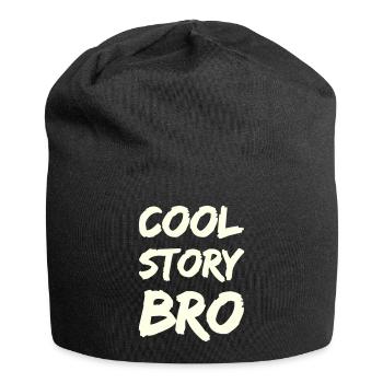 cool_story_bro- - Jersey Beanie - black - Front