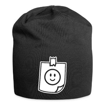 Happy note tape Good mood - Jersey Beanie - black - Front