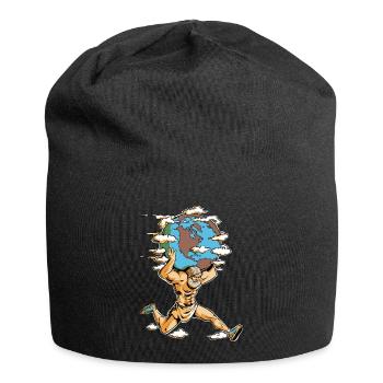 Mythischer Erdtragender Läufer - Jersey-Beanie - Schwarz - Vorne
