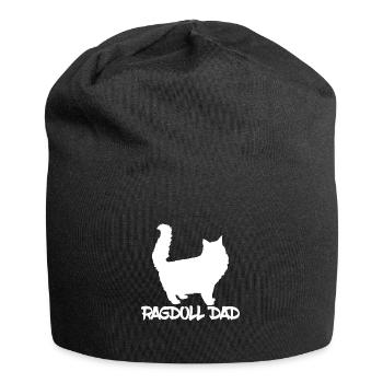 Ragdoll Dad Gift Idea - Jersey Beanie - black - Front